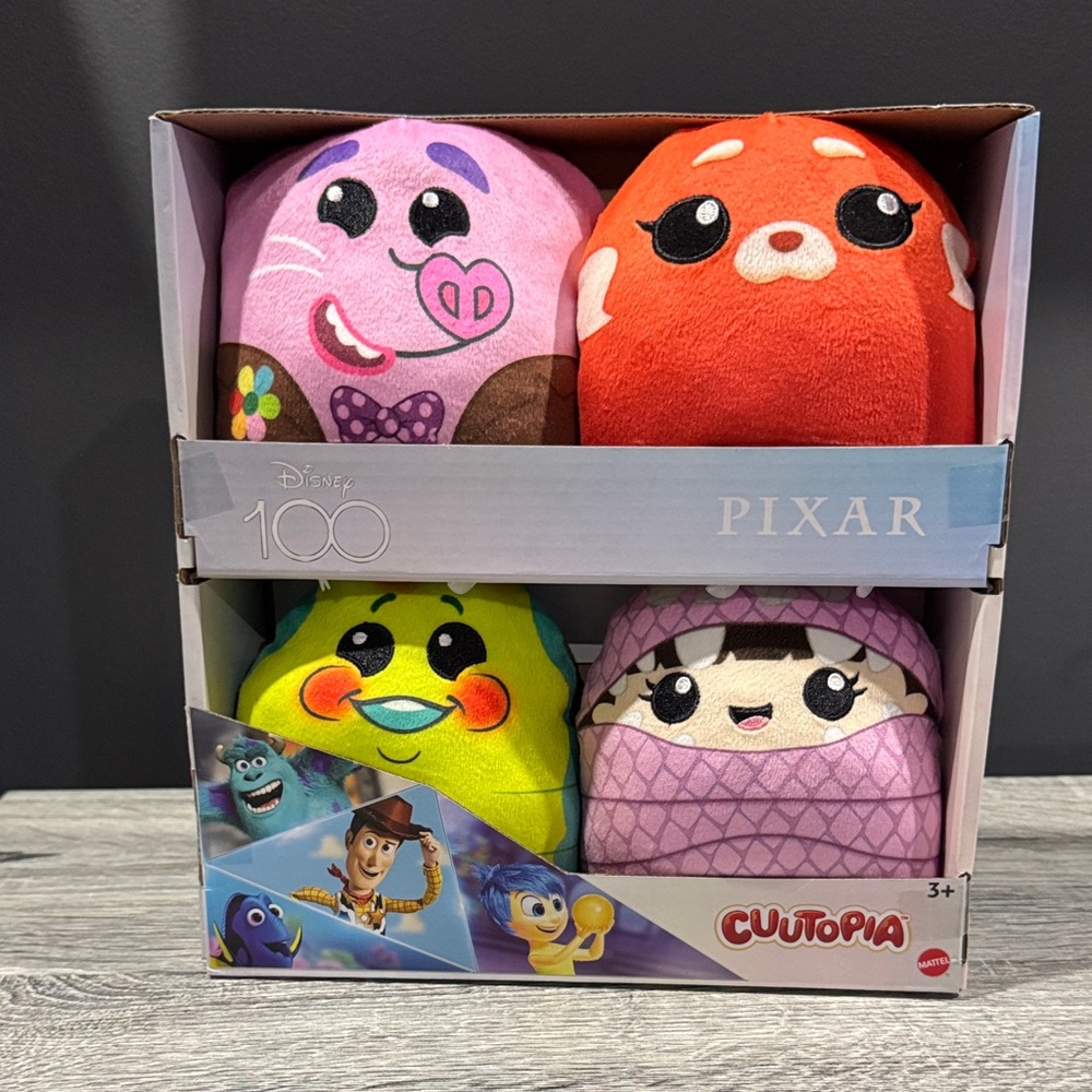 NEW: Disney 100: Pixar Pals - Plush Toys 4-Pack